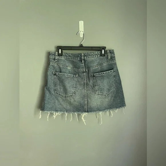 Free People We The Free Zip Front Mini Skirt Size 30 - Picture 3 of 4